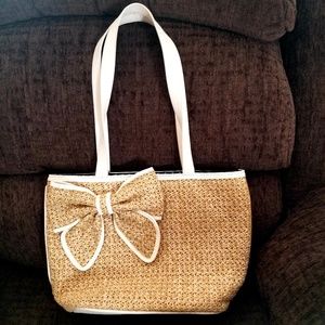 Bueno Collection Straw Shopper Tote